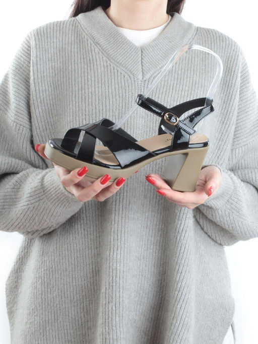 08-PEAG87-2 BLACK Босоножки женские (натуральная кожа) - Фабричный китай фото 2