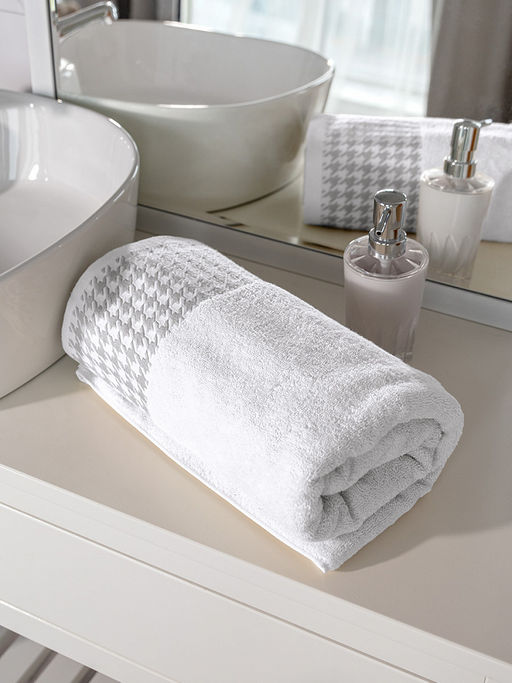 Полотенце для рук 35x70 белый махровая ткань