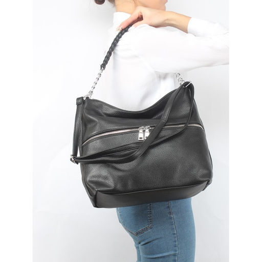 Сумка женская искусственная кожа AUR-9911-001, 1отд+еврокарм, плеч/ремень, черный SALE 258316 - Adelia фото 10