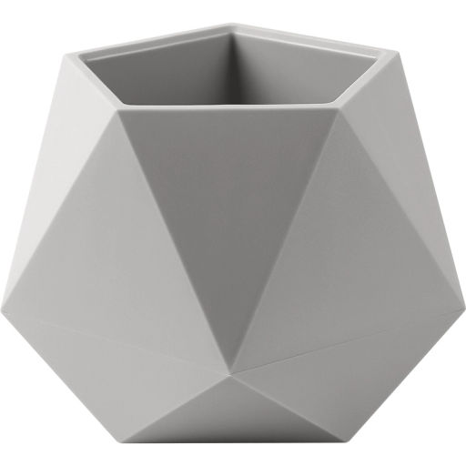 Кашпо для цветов пластиковое 0,72л d-13см "Абремо" Серый жемчуг