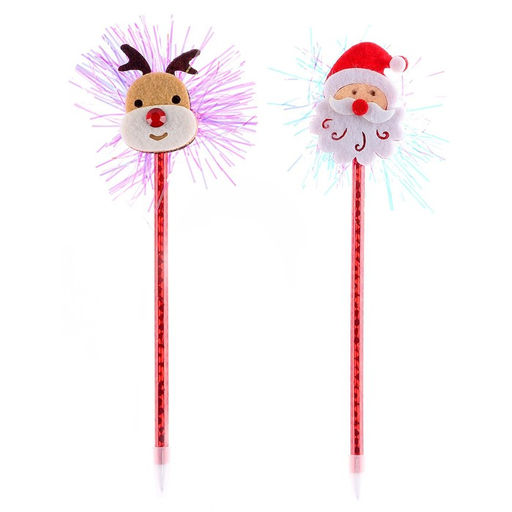 Цена за 12 шт. Ручка новогодняя, МИКС