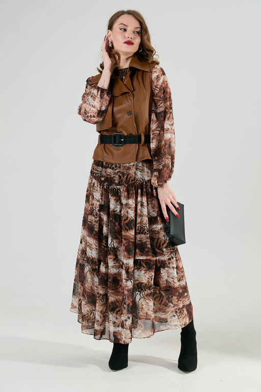 Жилет NIKVA н1026-1 шоколад