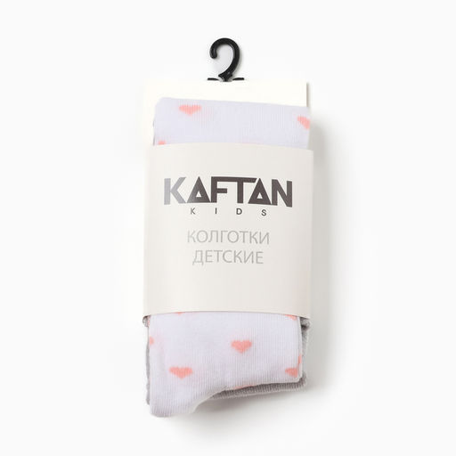 Колготки детские KAFTAN «Котик», 104-110 см, серый/белый