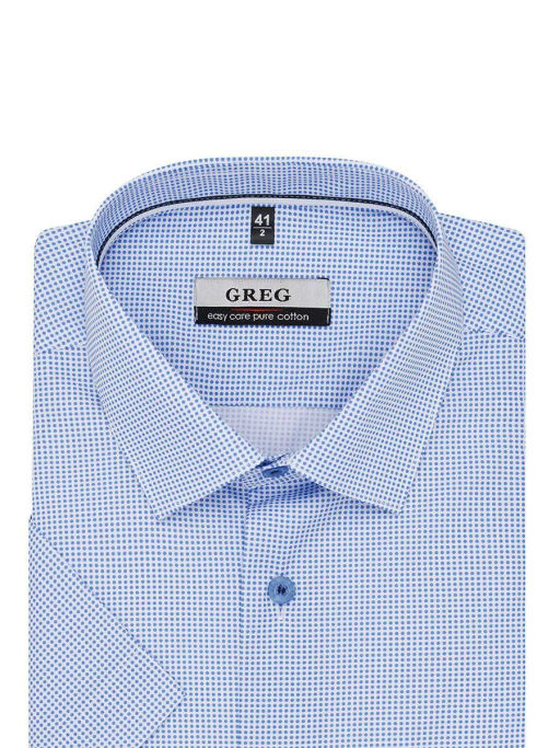 Сорочка мужская короткий рукав GREG 213/201/1903/Z/1p