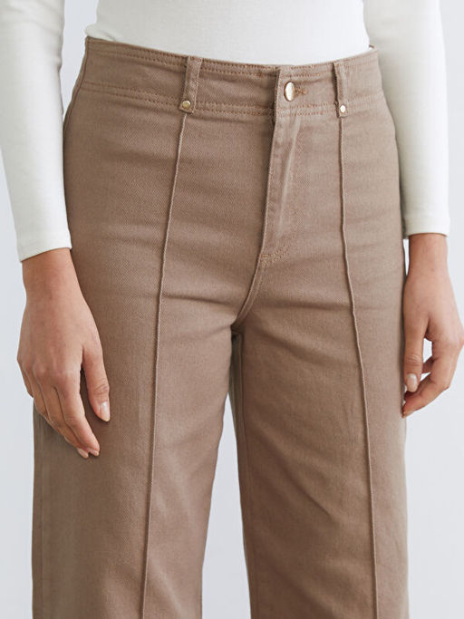 Wideleg Kad?n Jean Pantolon