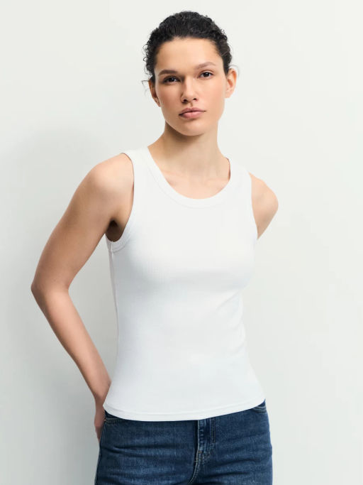 Базовая майка из хлопка / Zarina  фото 4