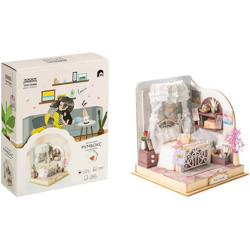 Румбокс "Уютная спальня" - сборная модель (RM_57075, "Три совы") инструменты, клей