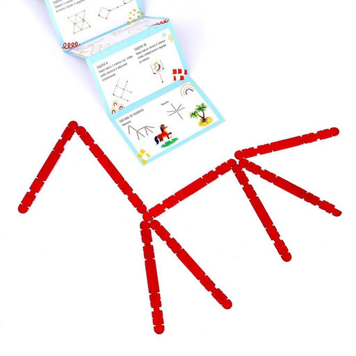 Конструктор Повтори по образцу, цветные палочки - Лесная мастерская фото 5