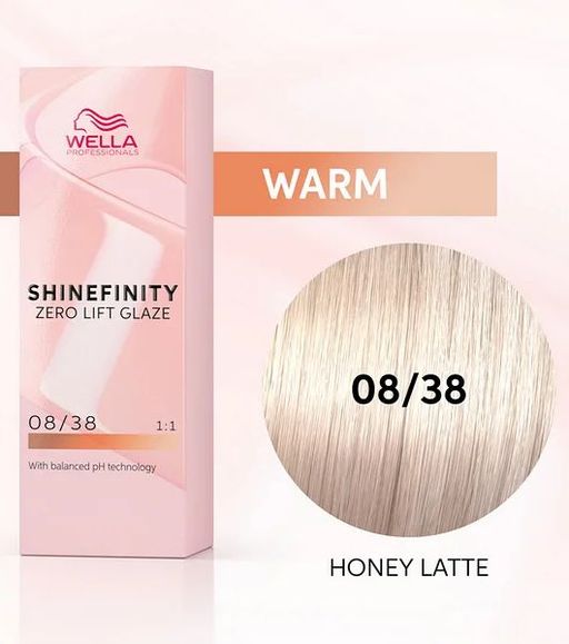 Гель-крем для стойкого тонирования Shinefinity 08/38 медовое латте, Wella