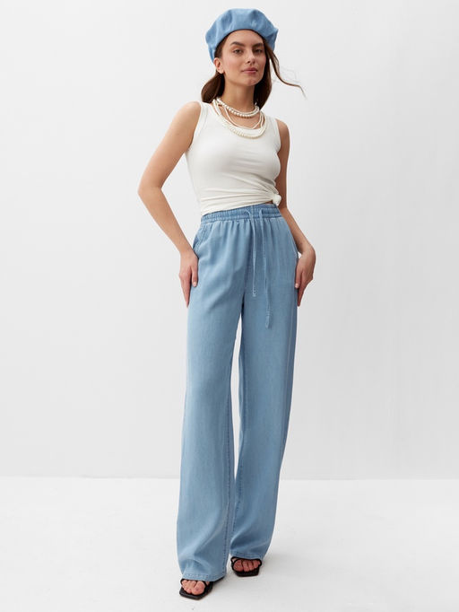Брюки женские MIST Denim, размер 46 (L), голубые