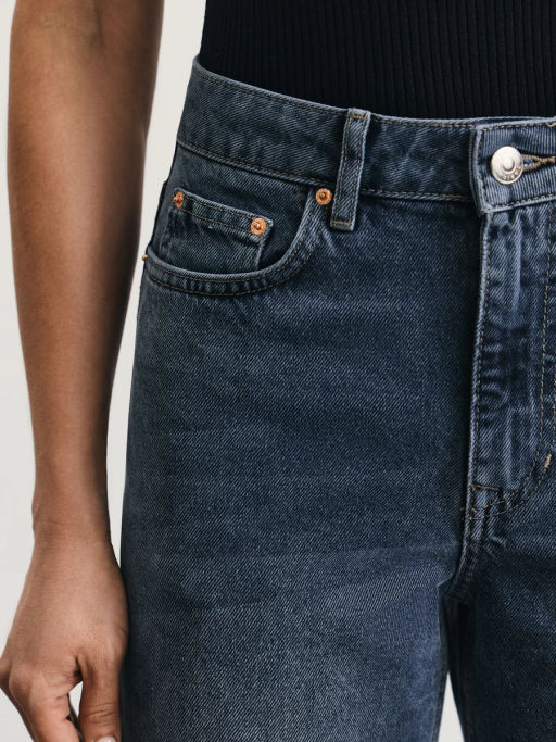 Джинсы straight с высокой посадкой / Zarina  фото 6