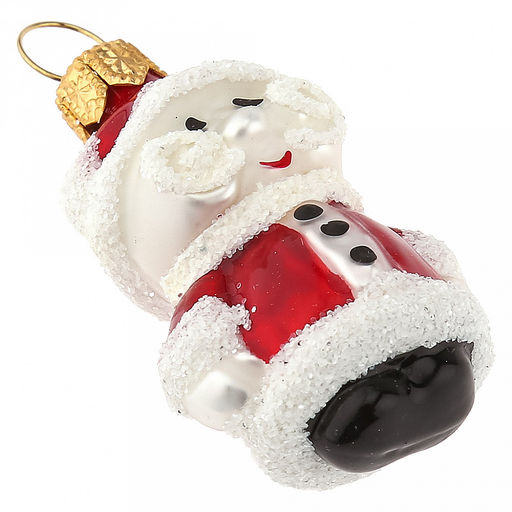 Елочная игрушка фигурка стеклянная Санта мини h6см, ручная художественная роспись, подарочная упаковка (Россия) - Домашняя мода фото 5