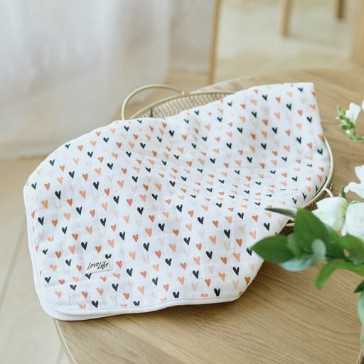 Полотенце детское Сердечки 50*90см,100% хл, муслин 105 гр/м2, махра 300гр/м2 - Крошка я фото 8