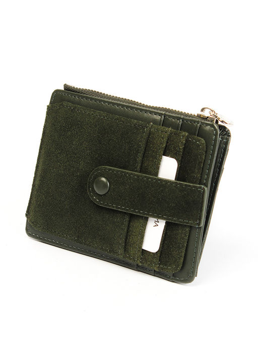 LACCOMA кредитница LA-6525-Z-темно-зеленый натуральная замша фото 2
