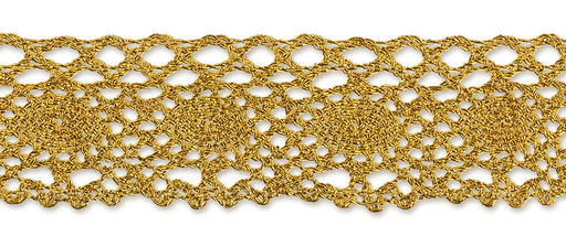 Gamma MTR-31 тесьма декоративная ФАСОВКА 27 мм 5 х 3 м под золото  фото 6