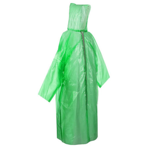 Дождевик, на молнии, шитый, р. универсальный, зелёный
