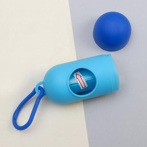 Контейнер с пакетами для уборки за собаками А кто это сделал? (рулон 15 шт) - Пушистое счастье фото 2