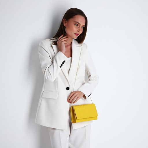 Сумка-клатч на магните, цвет жёлтый - Simaland фото 6