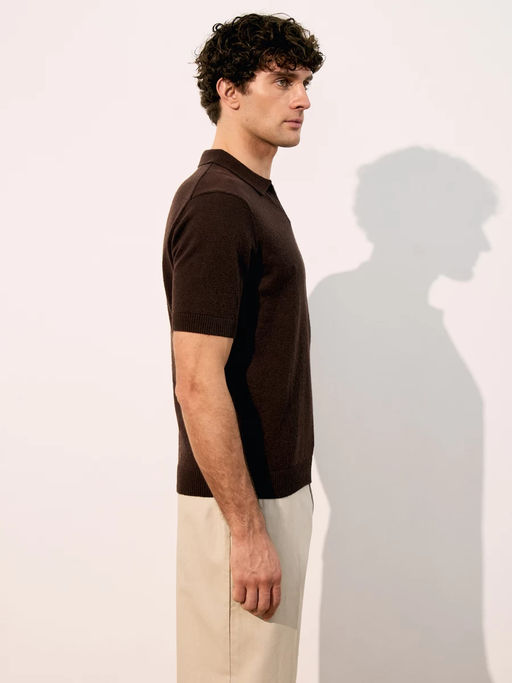 Джемпер поло из смесового хлопка / Zarina  фото 4