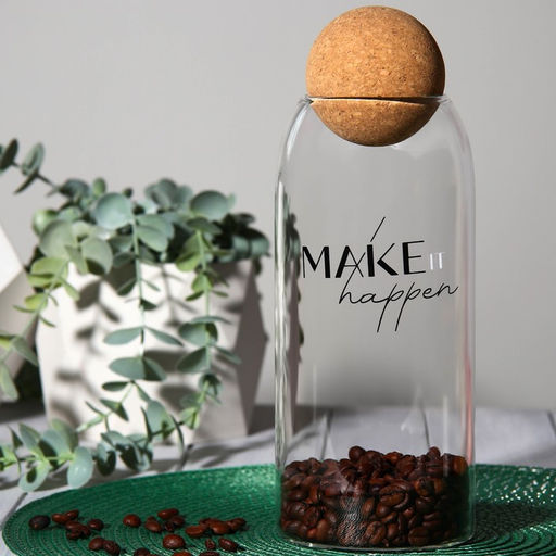 Банка для хранения сыпучих продуктов и круп Make it happen, 1000 мл