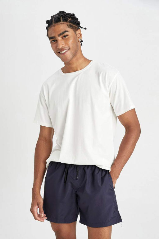 Короткие шорты для плавания на сетчатой подкладке - Defacto фото 4