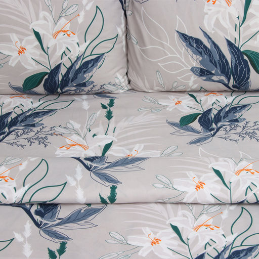 Постельное бельё Экономь и Я 2 сп Ice petal 175*215см,180*215см,50*70см-2 шт, полисатин, 80 г/м?  фото 2