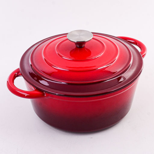 40620 Кастрюля чугун 2,6 л эмаль/покрытие красная MB (х4)