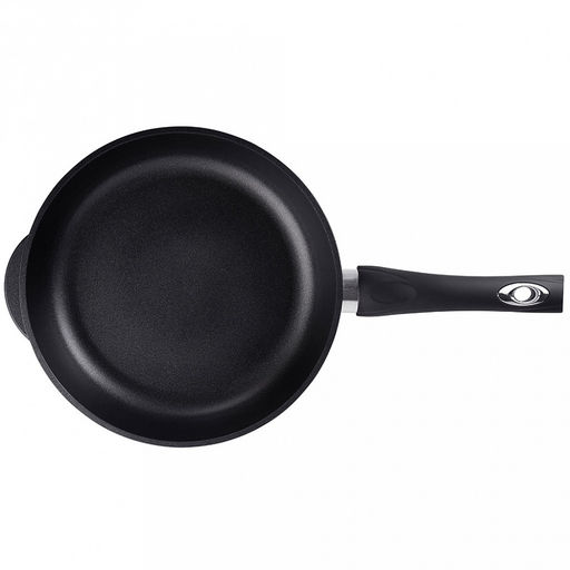 Сковорода с тефлоновым покрытием д24см "Классик", h5,5см, s0,4см, ручка из термостойкого пластика (Россия)