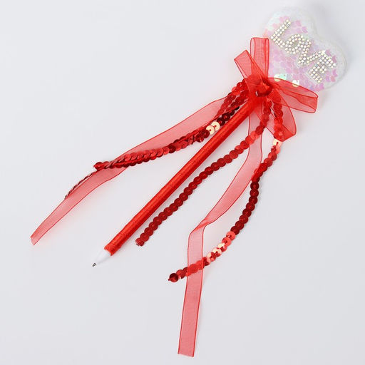 Цена за 12 шт. Ручка Сердце, синие чернила, МИКС - Simaland фото 2