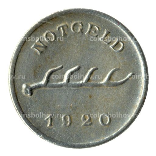 1 пфенниг 1920 года Германия  Нотгельд (Бад-Мергентхайм)