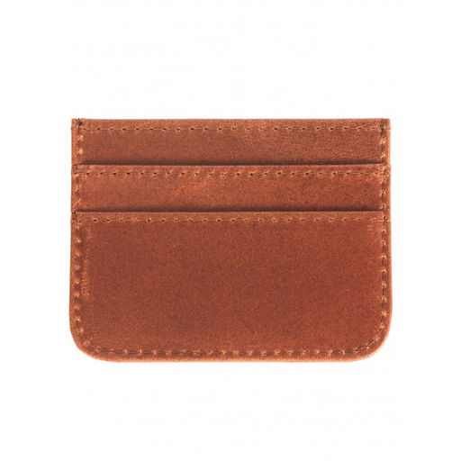 Обложка пропуск/карточка/проездной Croco-вк-210 натуральная кожа коричневый пулл-ап (219) 263925  фото 2