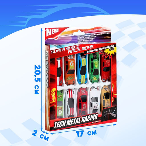 Машина металлическая, набор 10 шт. - Simaland фото 9