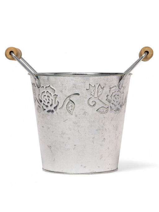 Кашпо с деревянными ручками Ведёрко Альва, 900 мл, металл - Take it easy фото 2