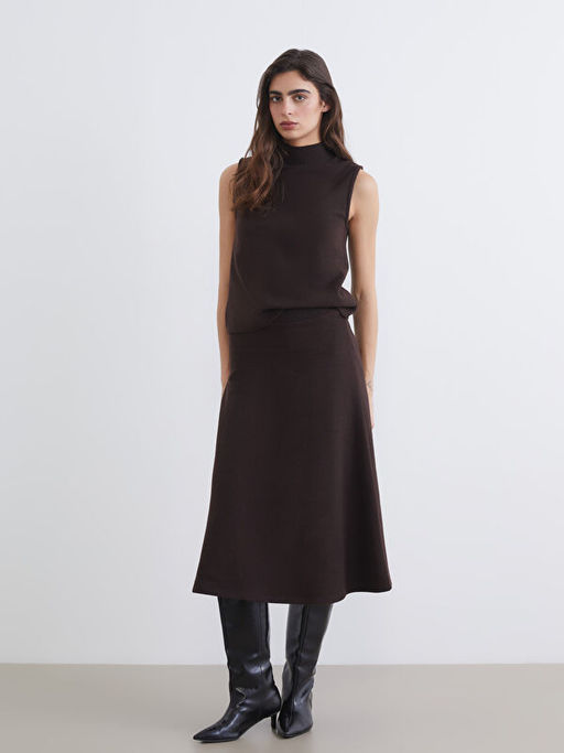 Yar?m Bal?k?? Yaka Fitilli Kad?n Triko S?veter