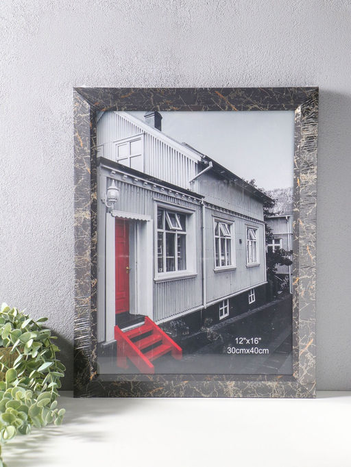 Фоторамка для фото 30×40 см «Гедеон», пластик, чёрный с под золотом, 47×37×2 см