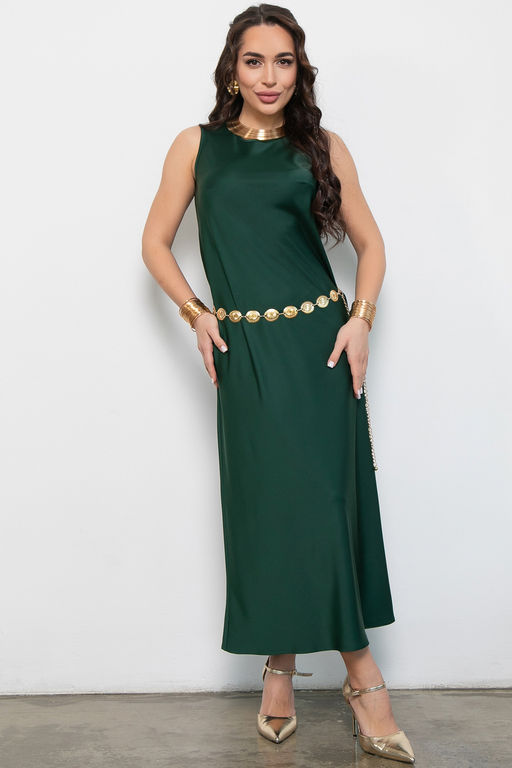 Платье Покорять мир (изумрудный) - Эльза фото 6