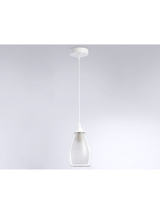 Светильник подвесной TR3534, 1хE27, 40Вт, d12 h80 см, белый