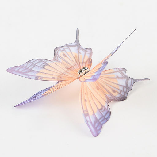 Декор для творчества «Бабочка огнёвка», двухслойный, набор 12 шт., размер 1 шт. — 5×5 см