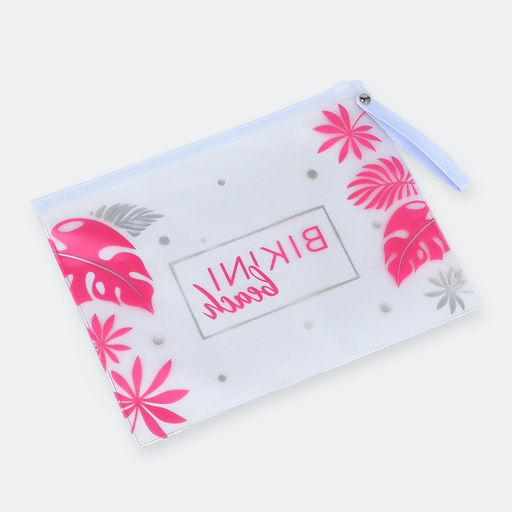 Косметичка для купальника на молнии, цвет белый/розовый - Nazamok фото 9