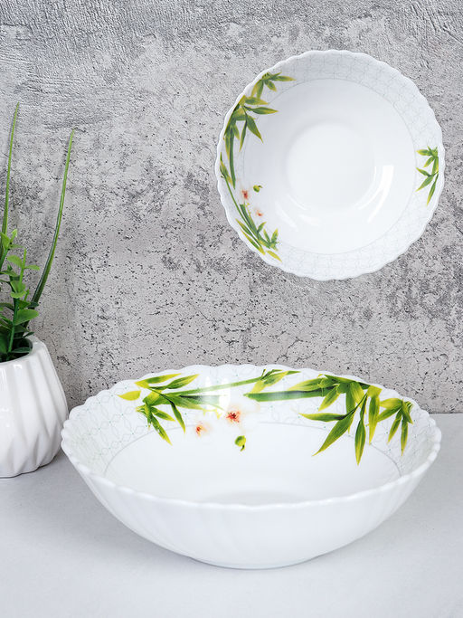 Салатник 480 мл 155 мм тарелка глубокая / TW-60 (6773) /уп 6/72/ Бамбук с орхидеей - Галеонтрейд фото 2