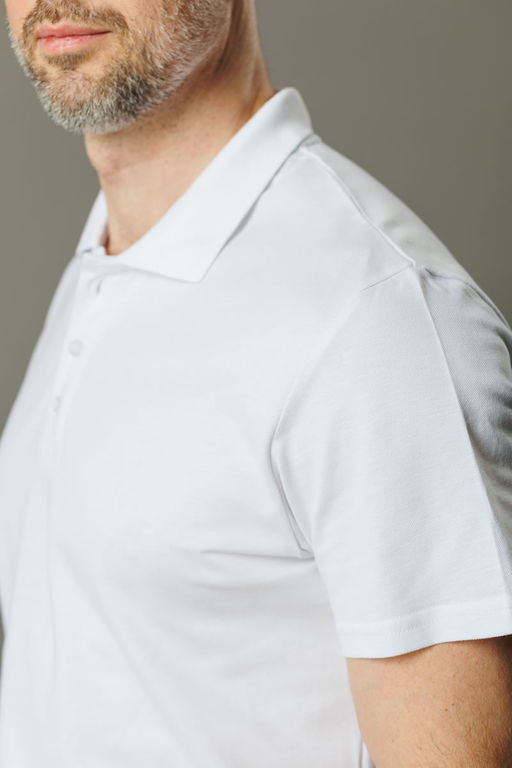 Спортивная футболка-поло 92% хлопок, 8% лайкра