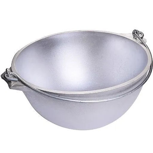 Казан походный 8 л с крышкой, литой алюмин. арт. 58300