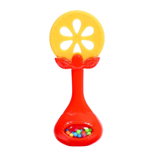 Погремушки с прорезывателями для зубов «Фруктики. Апельсин», набор 4 шт.