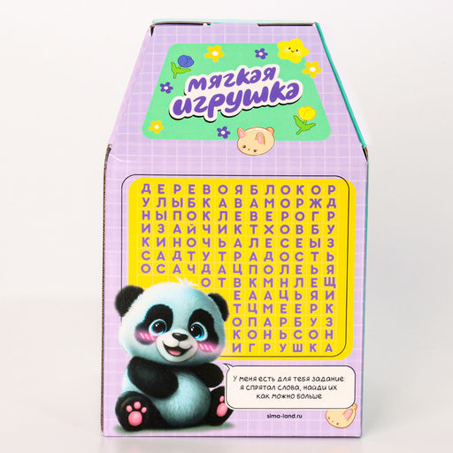 Мягкая игрушка «Панда» со значком