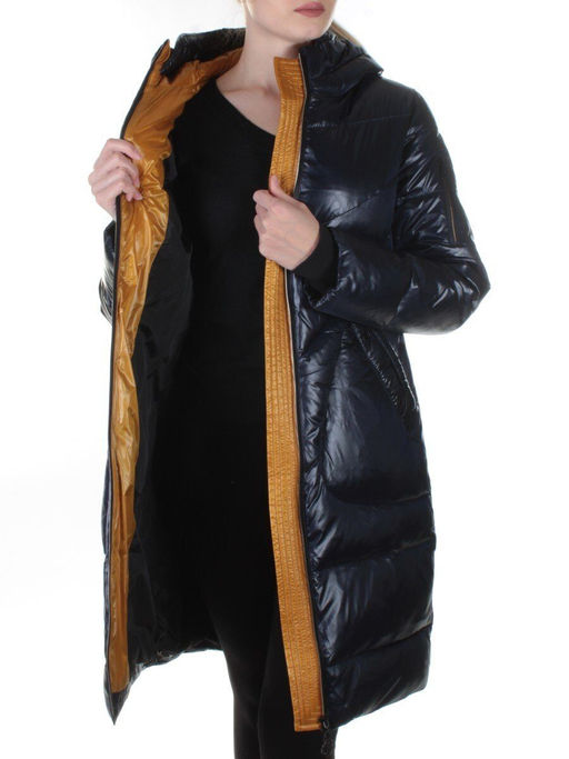 002 DK. BLUE Пальто женское зимнее Snow Grace