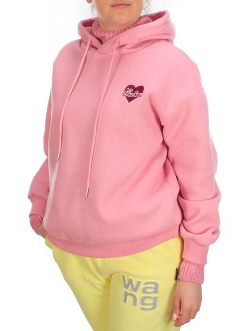 7002-4 PINK Худи женское на флисе