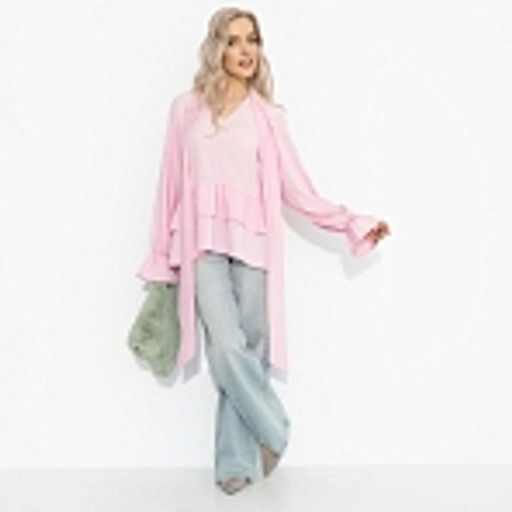 Блуза свободного кроя, Стильный нюанс (розовая) - Charutti фото 12