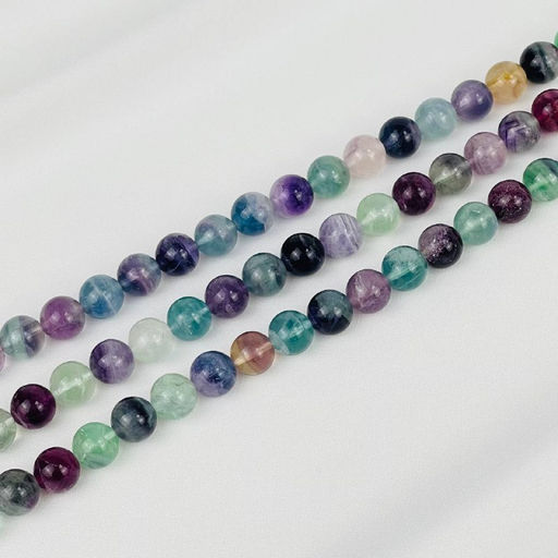 Бусины для украшений из Флюорита (38 бусин) 39 см