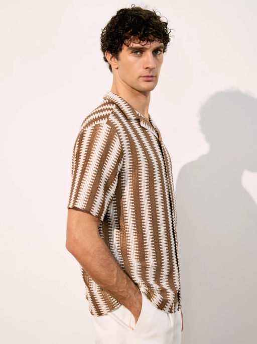 Рубашка из фактурного хлопка ZR2605043005-65 / Zarina