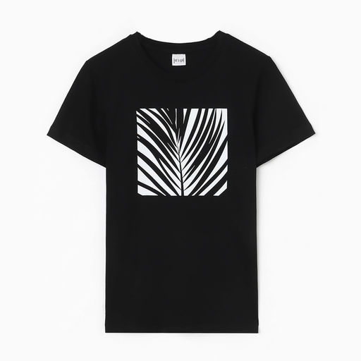 Футболка женская Let&apos;s go, чёрная, размер 44